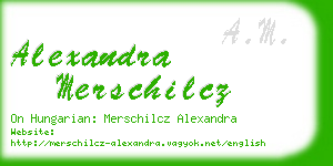 alexandra merschilcz business card